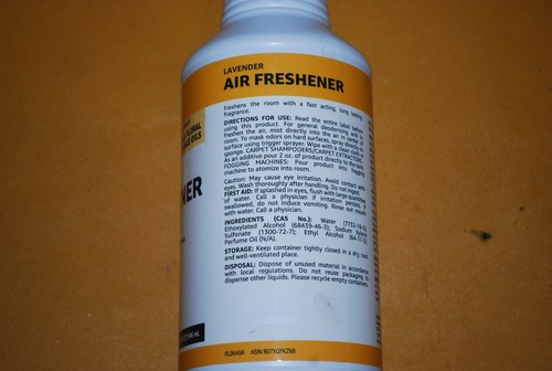 Amazon Commercial Lavender Air Freshener Ready To Use 32 Oz Bottle - Picture 2 of 3