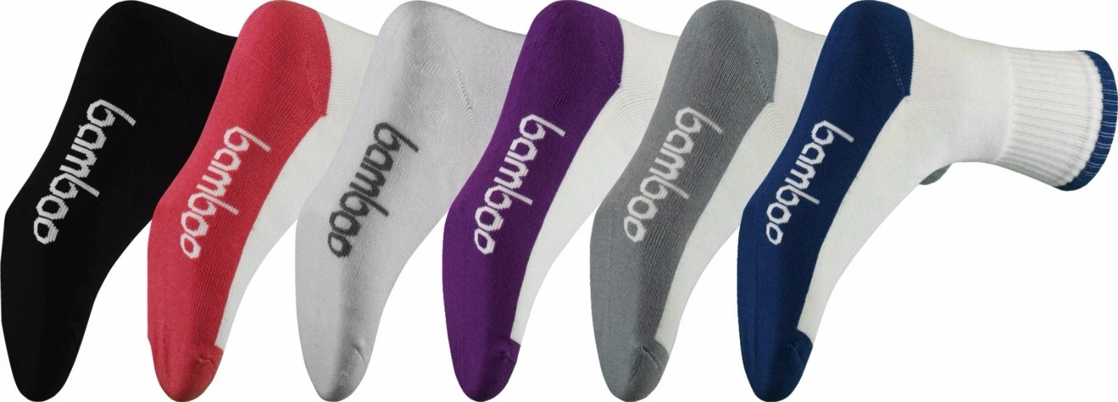 Sports Organic Bamboo Socks, Get 2 Pairs - Great Moisture Absorption Breathable