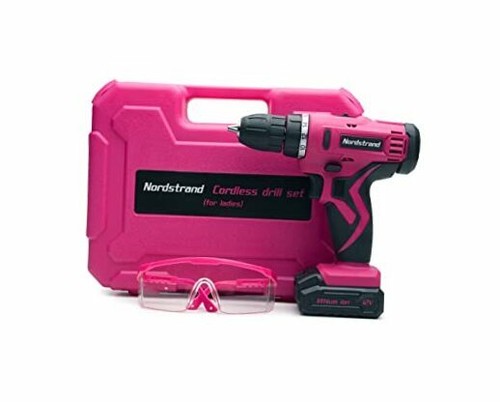 Pink Cordless Drill Set - Electric 
