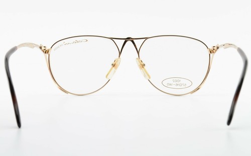 Colani Design Glasses Frame 1002 57 16 140 Luxury Gold Metal Eye Japan 1980s - Picture 4 of 10