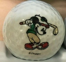 Mickey Mouse Club de Golf Vintage Disney Logo Golf Ball G-8-1 - 1ct