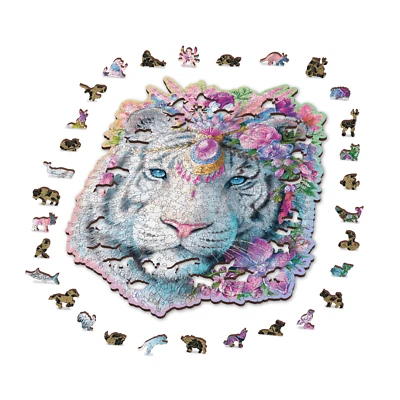 Mystischer Tiger Puzzle | Holz Puzzle - WoodenCity | 250 Teile