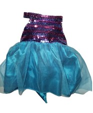 Build A Bear Dress Purple Blue Tulle Sequin Sparkly Clothes Outfit Plush BABW