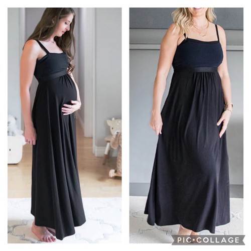Happiest Baby Cami Everything Dress Maxi Length Maternity Nursing Size XL