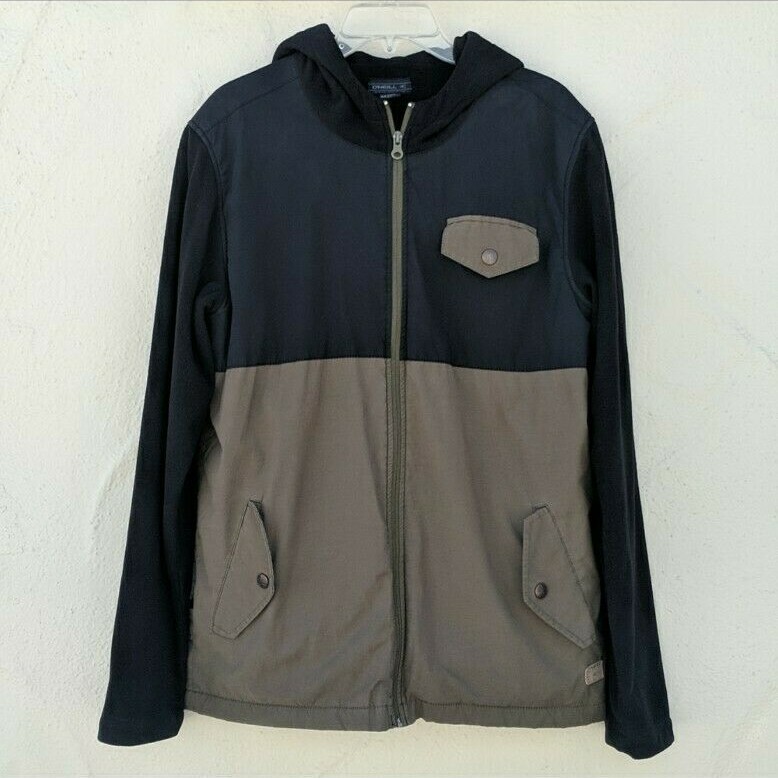 O'Neill  Men's Size Medium Descender Olive Hooded Jacket image 2