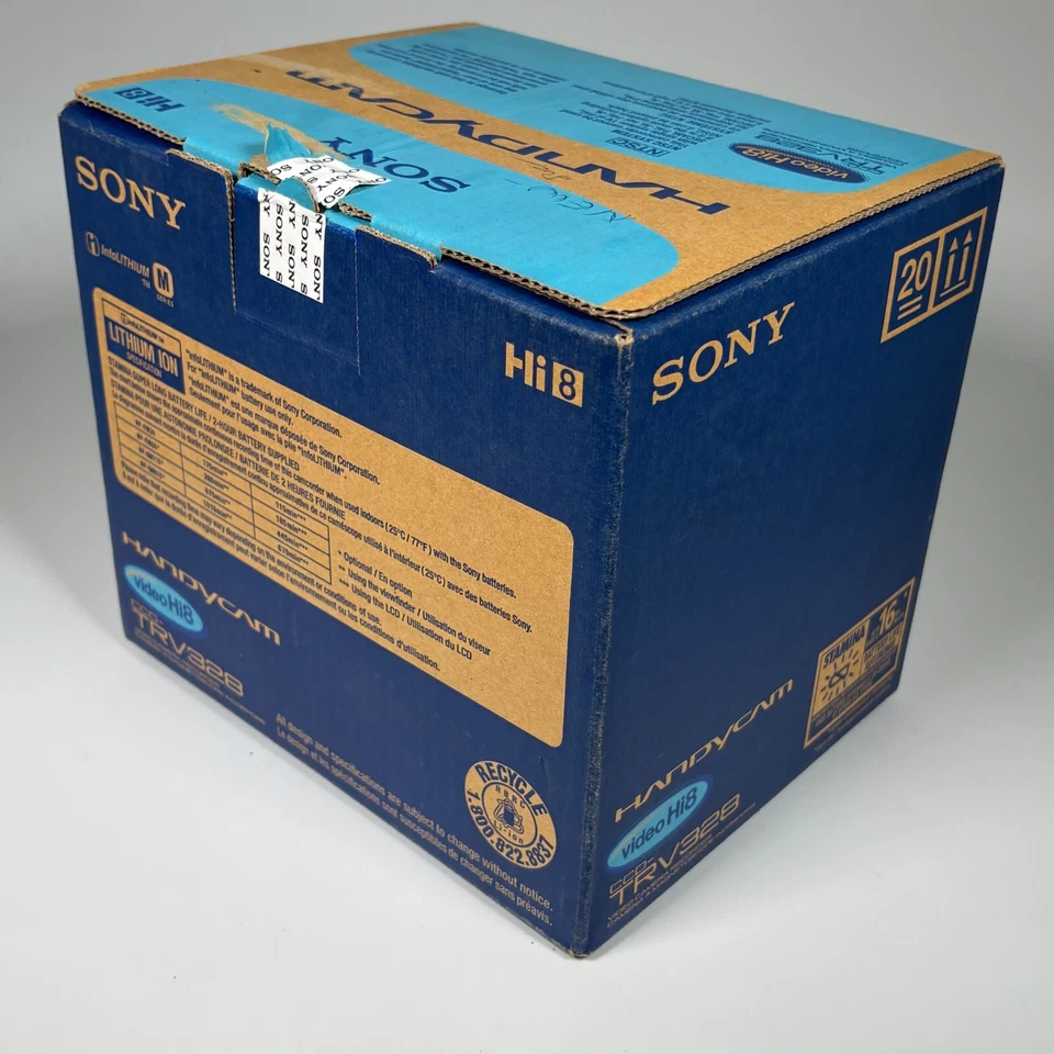 Sony Handycam CCD-TRV328 Hi-8 Analog Camcorder Blue New Open Box Rare - Image 3 of 4
