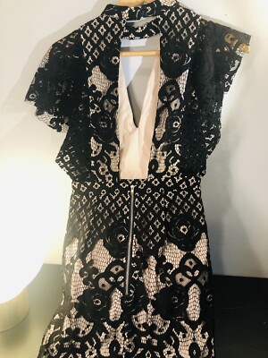 Selfie Leslie Black Lace Mini Dress Size XS NWOT | eBay