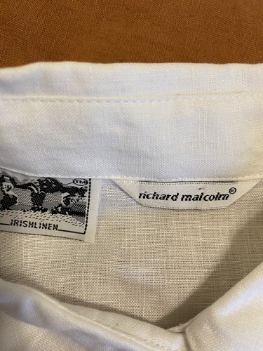 Richard Malcolm Irish Linen Embroidered Women Medium - Picture 5 of 10