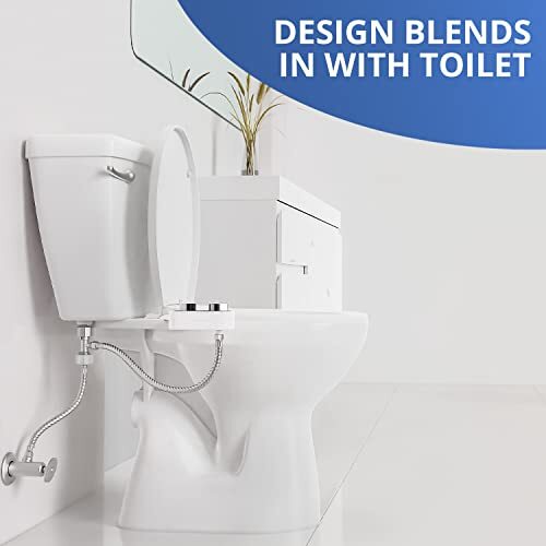 Clear Rear Bidet Attachment for Toilet Bidet with 2 Retractable Nozzles Bathroom - Picture 4 of 9