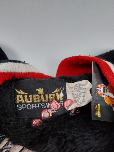 Abrigo Universitario Vintage Rojo Perro Cerveza Lana/Cuero Para Hombre Talla 2x - Imagen 7 de 9