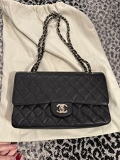 Chanel Caviar Quilted Medium Double Flap Black Bag