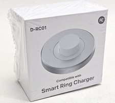 Size 8 Charger Compatible with Aura-Smart Ring Gen 4, Fast Charging Dock Silver