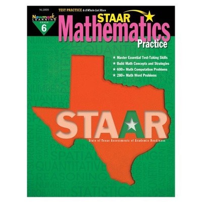 STAAR MATHEMATICS PRACTICE GRADE 6 By Multiple Authors *Excellent Condition*