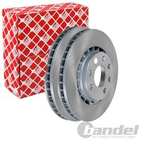 2X febi Bremsscheiben Ø256Mm Vorne Passend FÜR Daewoo Espero Lanos Nexia Opel