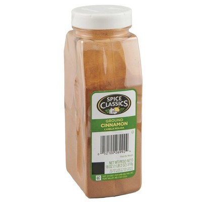 Spice Classics Ground Cinnamon, 1.12 Pound (Pack of 1), Cinnamon 18 Oz 