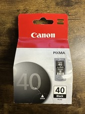 Genuine Canon PG-40 Pixma 40 Black Inkjet Cartridge - NEW SEALED *FREE SHIPPING*