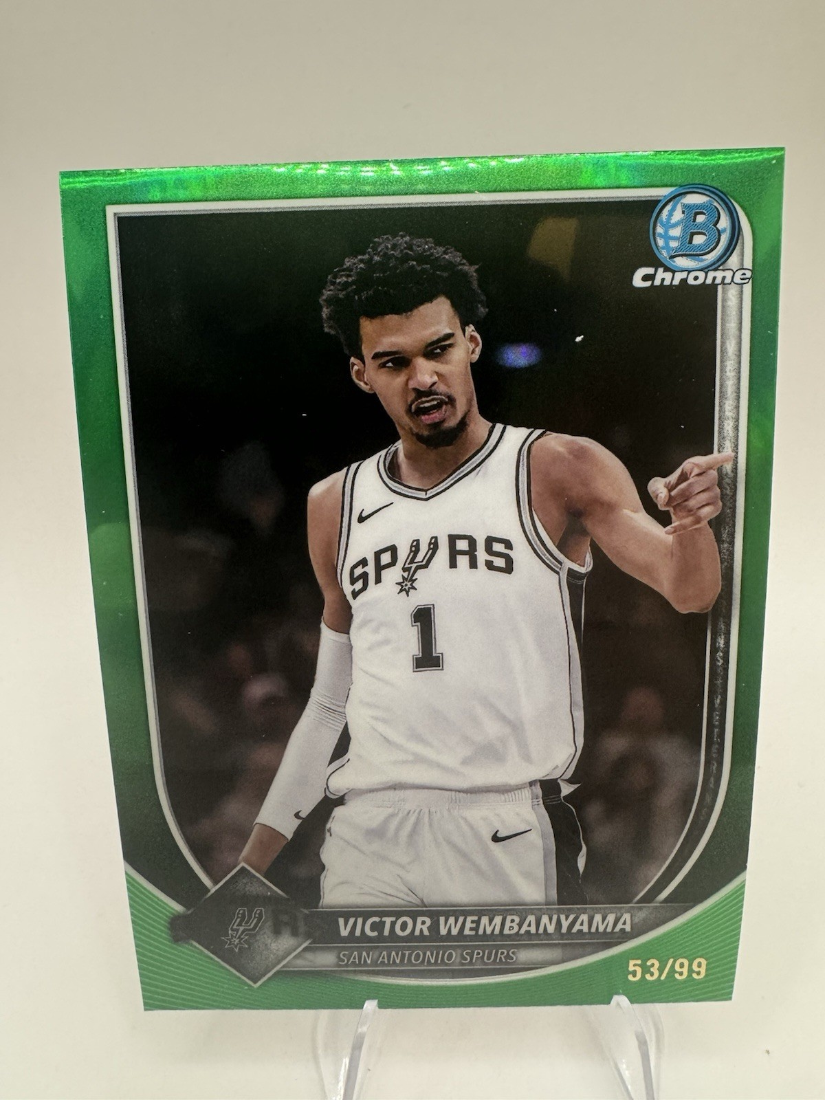 2025-26 Bowman Chrome Victor Wembanyama BCV-143 True Green /99 🔥