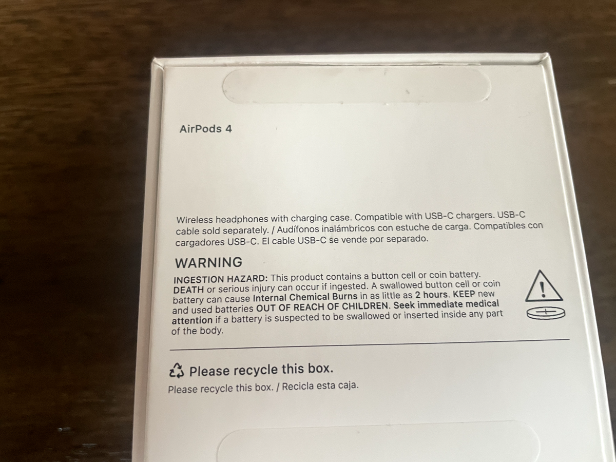 Apple AirPods 4 Wireless Earbuds, USB-C, MXP63LL/A A3050 A3053