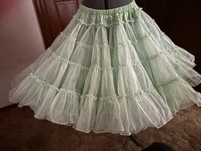 Square Dance Full Tulle Crinoline Single Layer Petticoat. See full description.
