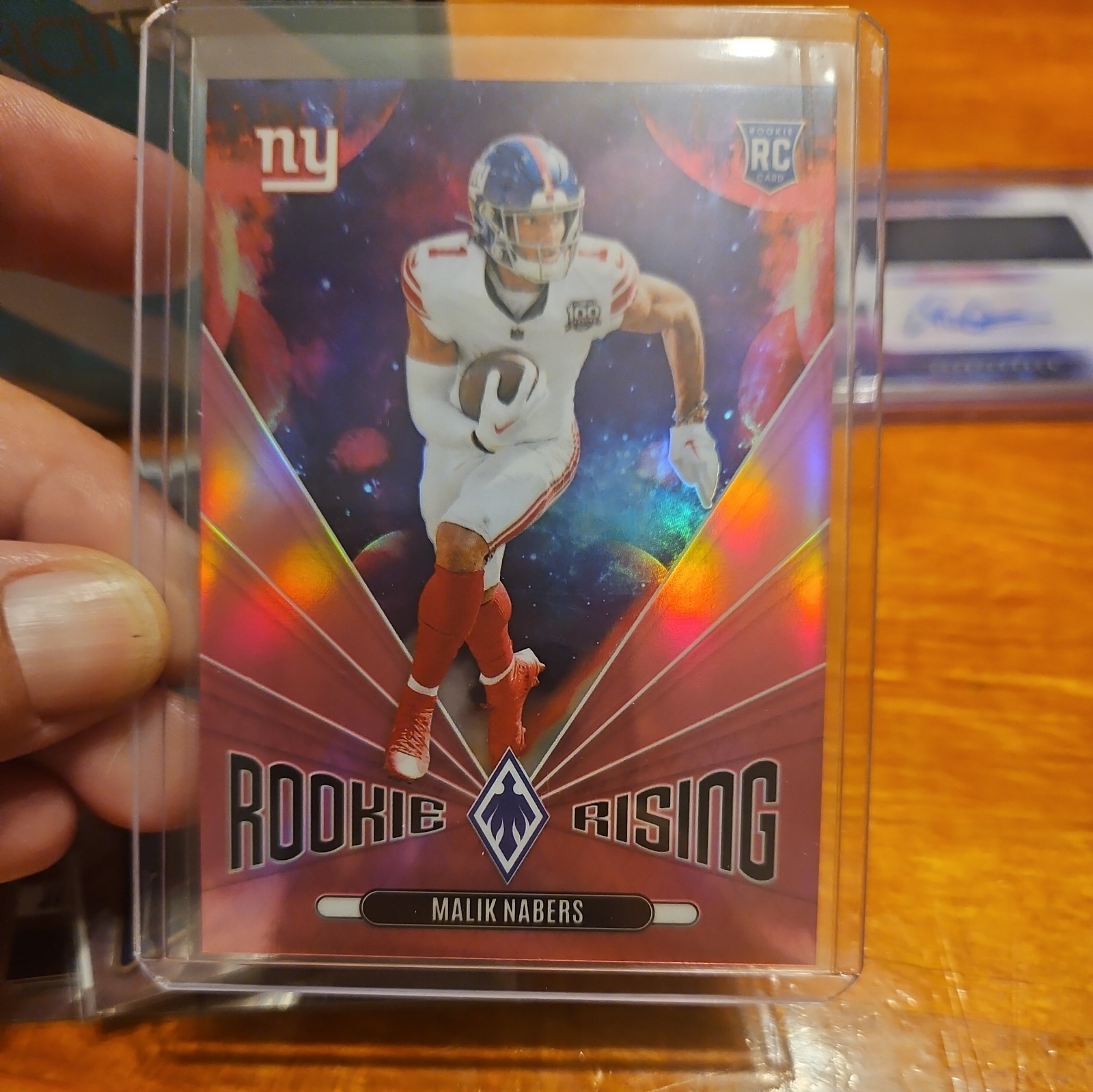 2024 Phoenix Rookie Rising Pink #RR-MNS Malik Nabers Rookie 77/80 - Giants