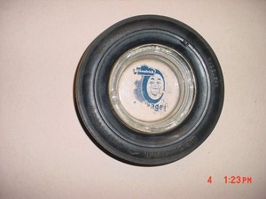 Vintage B.F. Goodrich Silvertown Tire Adv. Ashtray