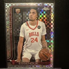 2025 Topps Chrome NBA ROOKIE NOA Essengue Silver X Fractor Insert Chicago Bulls 