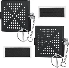 2-Piece Set of 4-Inch Metal RV Bumper End Caps, Square Bumper Cover