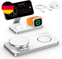 Induktive Ladestation Kompatibel Mit Magsafe LadegeräT,Qtlier 3 In 1 Iphone Lade