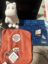 NEW MOOMIN Plush Toy And Two New Hand towels