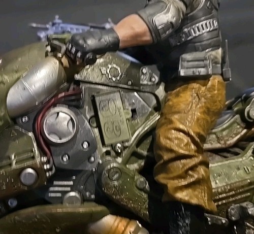 Gears of War 4 JD Fenix on Motorcycle Collectors Statue 19" (2016) Not Working - Bild 5 von 6