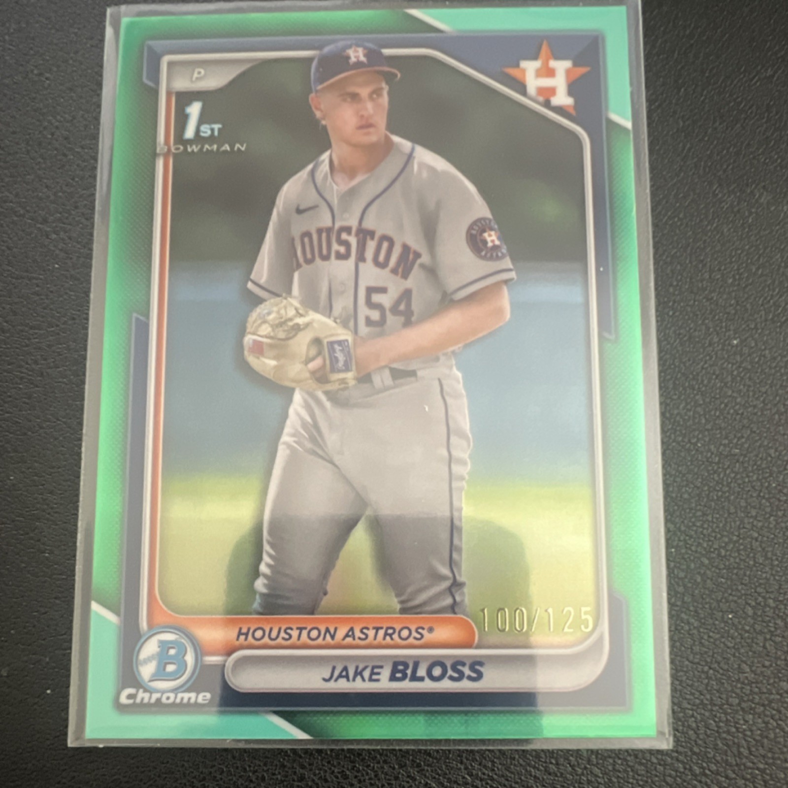 Bowman 2024 Chrome Aqua Refractor Jake Bloss Astros BCP-189 /125 Rookie