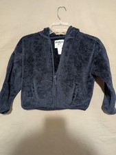 Oshkosh B'Gosh Navy Fleece Jacket Full Zip 8/8a