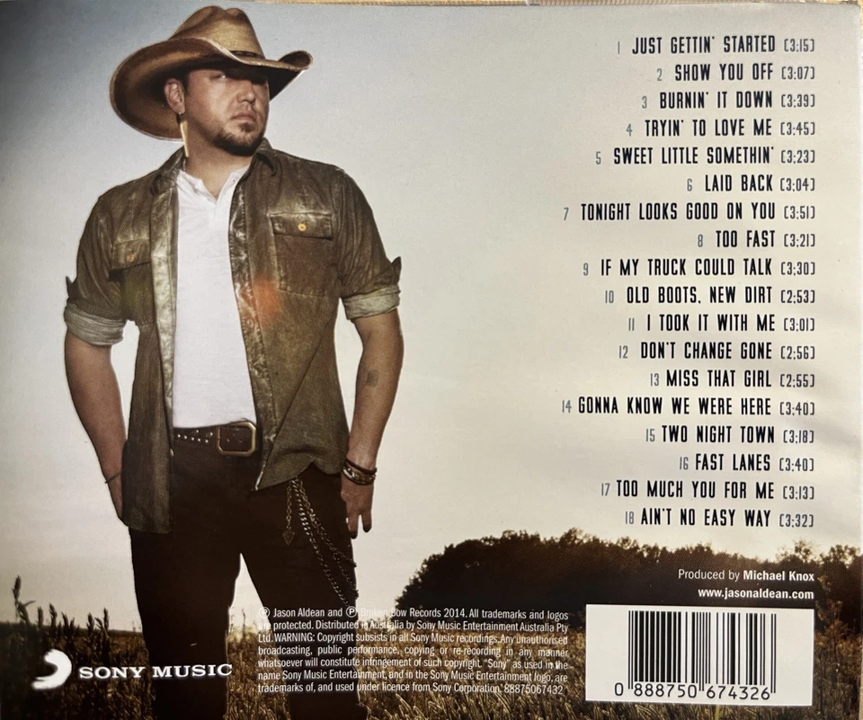 JASON ALDEAN - Old Boots New Shirt Expanded CD 2014 Sony Exc Cond!  - Image 2 of 2