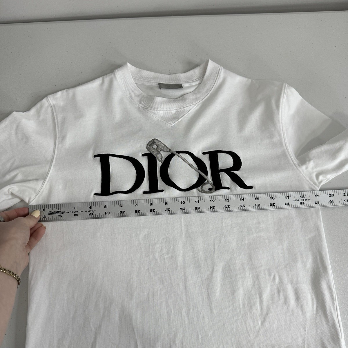 DIOR×ジュディブレイム・安全ピン ロゴセーフティピン刺繍スウェットXSサイズ Rare Dior X Judy Blame Safety Pin embroidered T- Shirt 2020