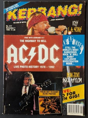 Kerrang! Magazine Issue No. 417 Nov 7 1992 - Guns N' Roses, AC/DC, Metallica