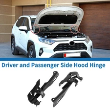 Hood Hinges for Honda Civic 2016-2021 Front Bonnet Bracket Black 1 Pair 