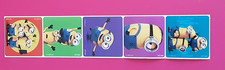 5 minions despicable me Stickers, 2.5" x 2.5" each, Party Favors