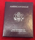 1992 S 1oz US American Silver Eagle $1 Dollar Proof Bullion Original Box /COA