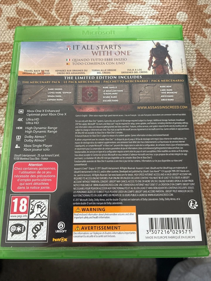 Assassin's Creed Origins XBox One, photo 2 sur 2