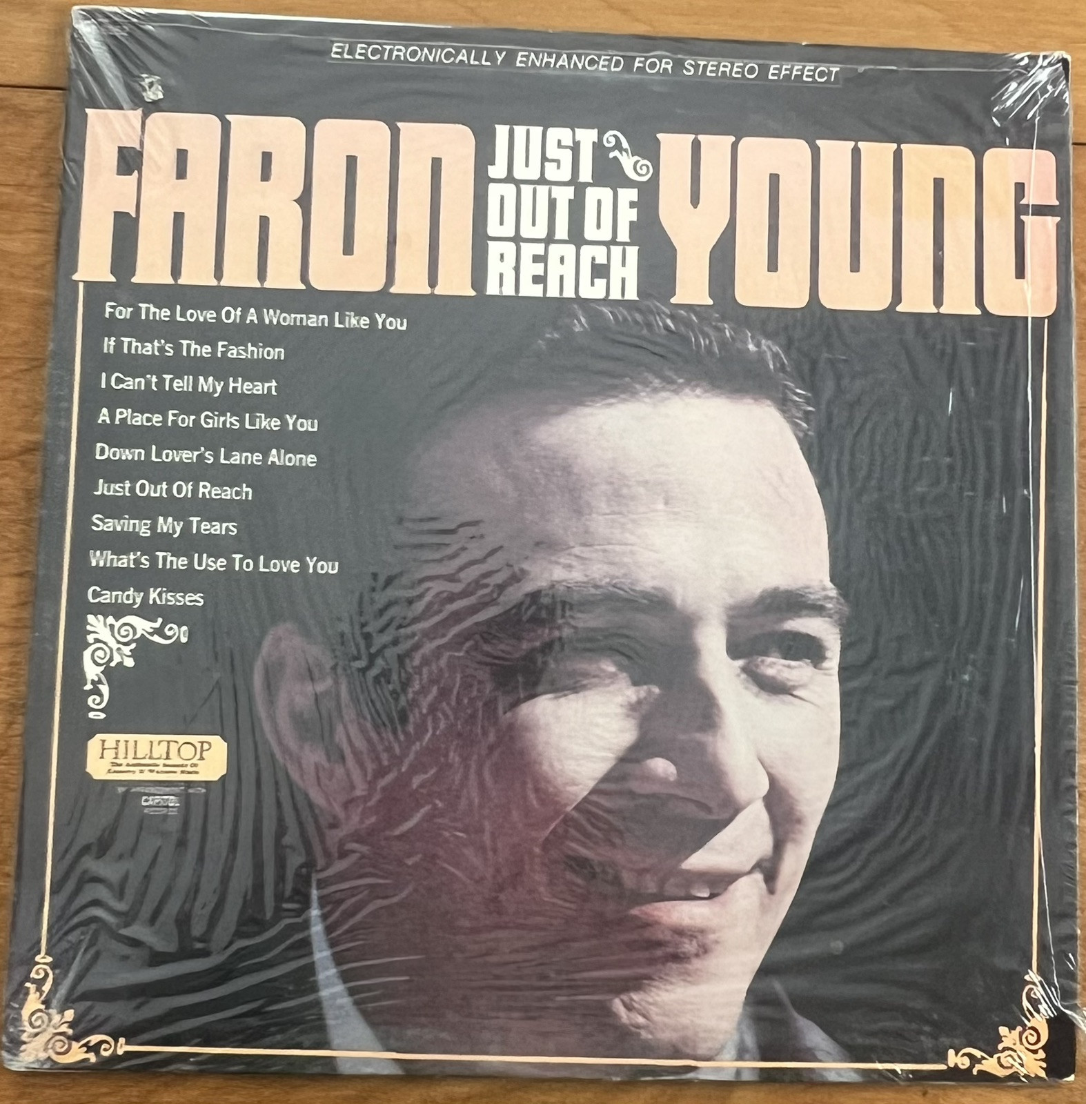 Faron Young Just Out of Reach NM Vinyl LP Original Wrap Country Candy Kisses