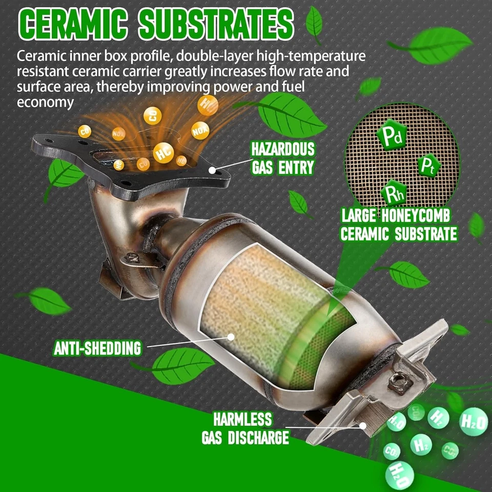 Kit convertidor catalítico delantero de alto flujo ajuste directo Honda CRV CR-V 2010 2011 2... Foto 3 de 4