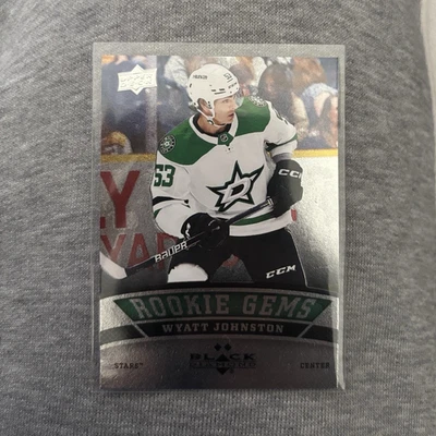 Upper Deck Black Diamond 2022-23 Rookie Gems Wyatt Johnston Stars BD-28 - Bild 1 von 2