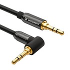 Wozinsky kabel AUX kątowy (męski-męski) kabel mini jack 2 m czarny