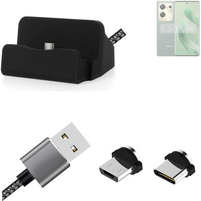 Docking Station für Infinix Zero 30 4G + USB-Typ C und Micro-USB-Anschluss