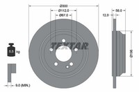 2X Textar Bremsscheibe 92272703 FüR MERCEDES-BENZ