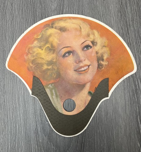 Vintage 1930s Advertising Hand Fan Dr. FW Fitzgerald Chiropractor Bowling Green