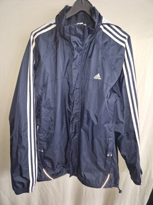NYLON  Windbreaker Trainingsjacke Sport Vintage Adidas  XL-- Raschelig
