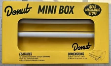 NEW! DONUT MEDIA MINI PORTABLE TOOLBOX REAL MECHANIC STUFF! 2 SLIDE DRAWERS