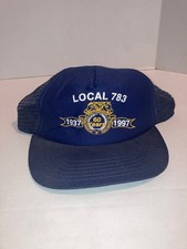 Local 783 Union 1937 - 1997 60 Years Navy Blue Mesh Trucker Cap Hat
