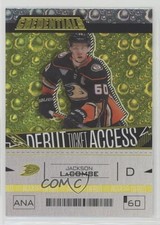 2023 Upper Deck Credentials Debut Ticket Access Yellow Jackson LaCombe #165 2d8